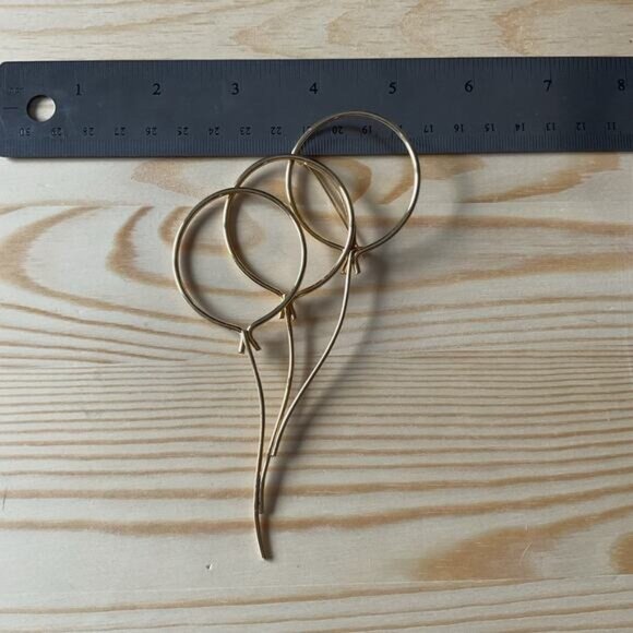 Large Metal Balloon Brooch 1960's Mid Century Modernist - Picture 6 of 6